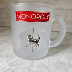 Hasbro/Toys  'R Us Monopoly Glass Collectors Mug with Spinning Cat